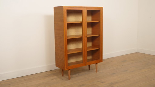 Vintage-Wandschrank | Porzellanschrank | Vitrine | Teakholz