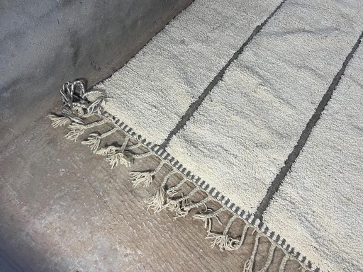 Alfombra tejida a mano de pura lana, artesanía tradicional, 1,4/2,6 m