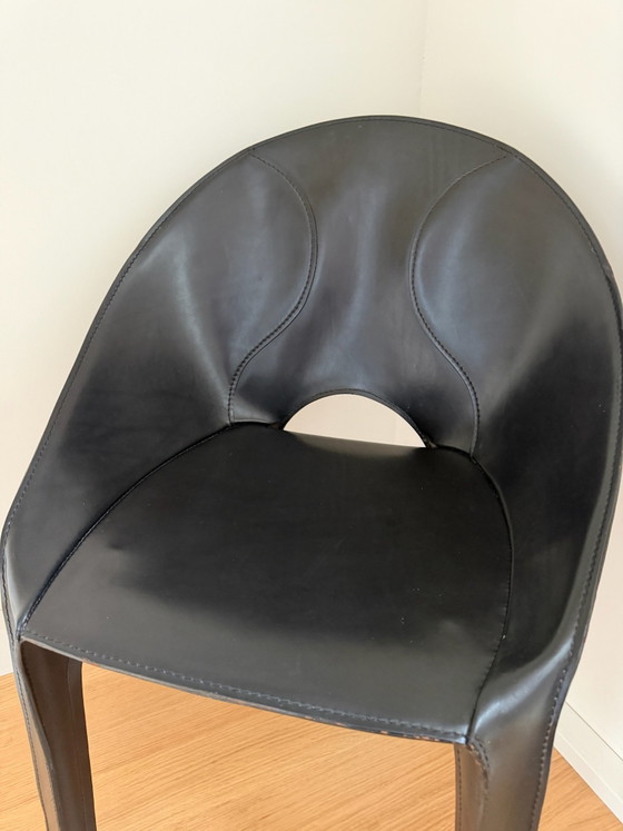 Cassina Lira CAB K5 - Mario Bellini - nero – Sedie da camera, Pelle (photo 4 of 9)