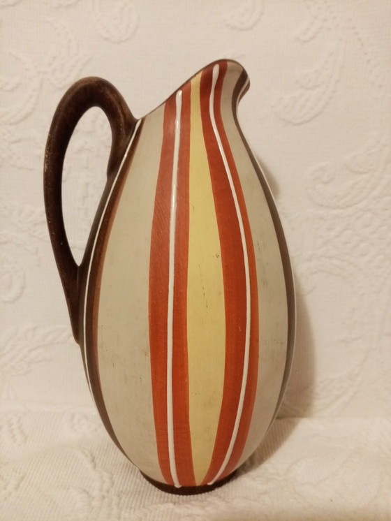 Image 1 of Jarra decorativa alemana de cerámica Eckhardt/Engler, década de 1950/60, 18,50 cm