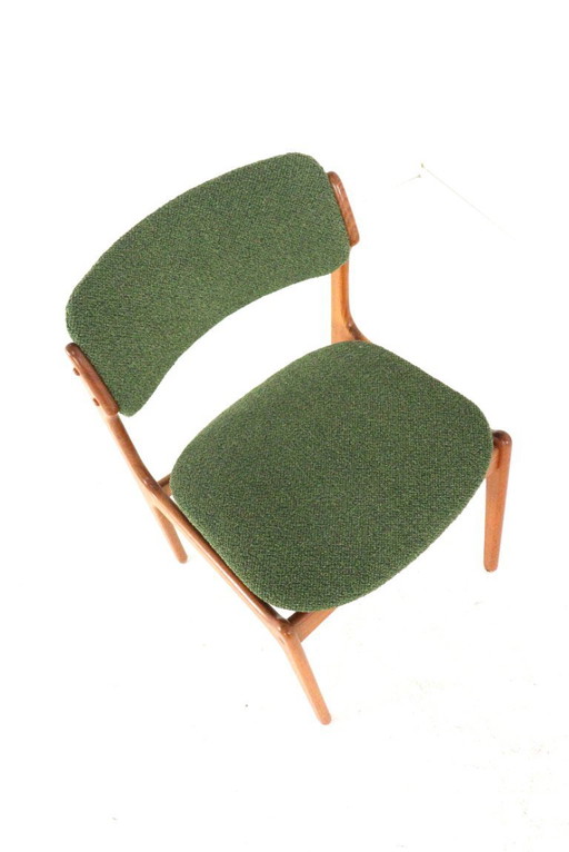 Ensemble de 4 chaises rembourrées Erik Buch pour O.D. Mobler modèle 49