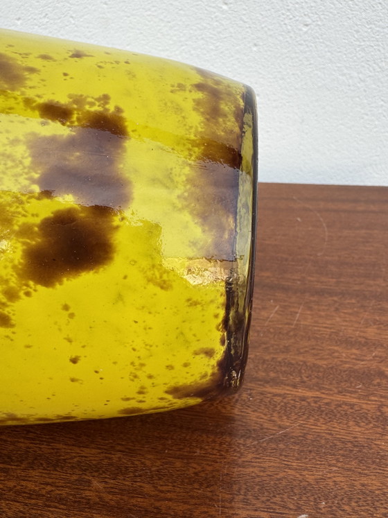 Grande vaso giallo marmorizzato Art Déco – Vasi, Vetro (photo 6 of 15)