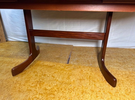 Image 1 of Mid-Century Retro Vintage Teak Extending Oval Dining Table by G-Plan – Victor Wilkins, 1960s Denish Design English Quality