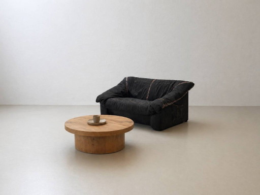 Postmodern denim lounge sofa Galapagos Giant Turtle, 1980s