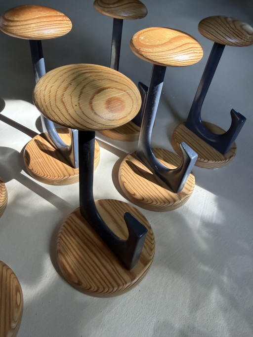 Schönbuch kapstokhakenset van 9 – een hoogwaardig designaccessoire