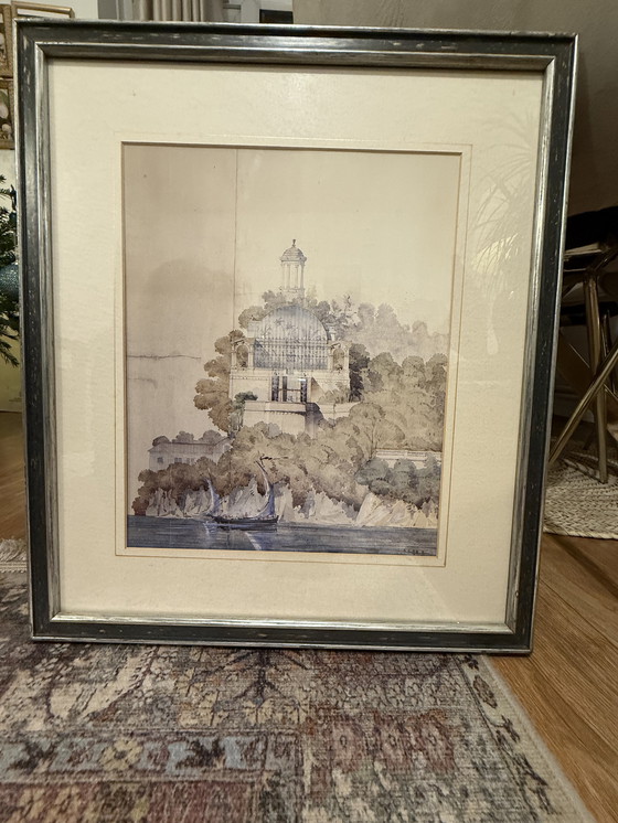 Image 1 of Antique Vintage 19thC Architecture Print – Victor Postolle (1860-65)