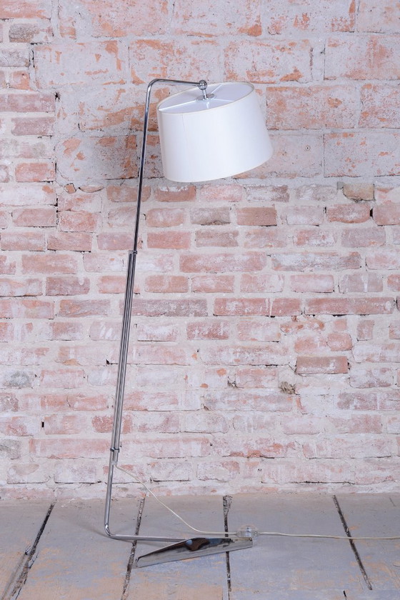 Originele vloerlamp uit het midden van de eeuw, van G. Teixido, chroom, katoen, Italië, jaren 90 – Carpyen (photo 10 of 14)