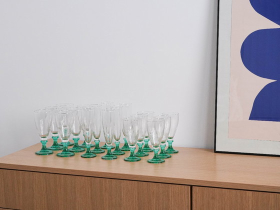 Image 1 of Set di bicchieri da vino e champagne, anni '70, made in Italy