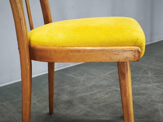 Image 1 of Ensemble de 4 chaises de salle à manger TON en hêtre, style Mid-Century, Tchécoslovaquie, années 1970