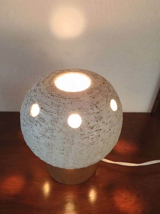 Lampada da Tavolo in Ceramica Vintage Space Age – Lampade da tavolo, Wood (photo 5 of 6)