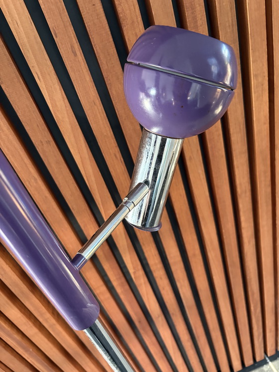Image 1 of Vintage Vloerlamp - paars