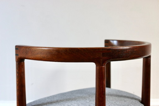 Fauteuil bridge scandinave palissandre Ole Gjerlov-Knudsen, 1960