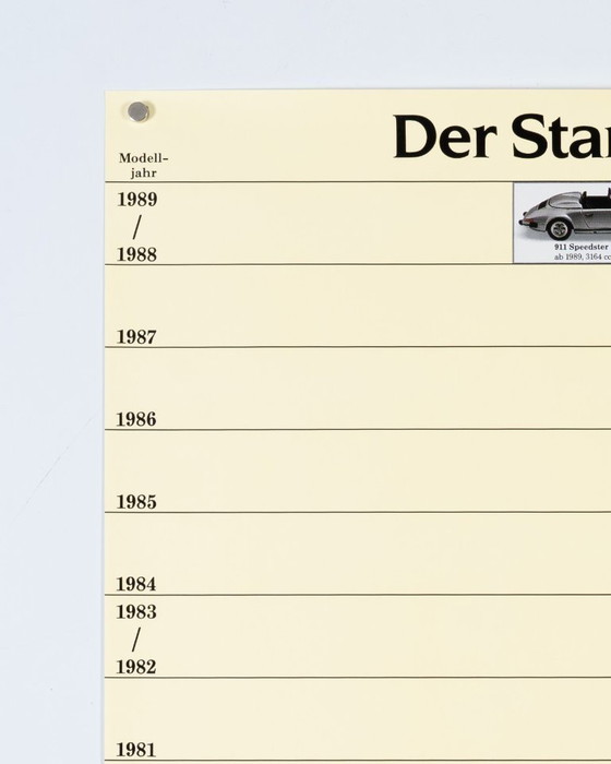 Image 1 of Der Stammbaum des Porsche 911 1963-1989 – Poster originale Porsche vintage – Vintage Motorsport – 102x76 cm