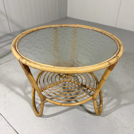 Image 1 of Fauteuils et table en rotin Rohé Noordwolde 1960