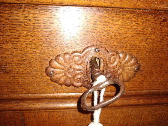 Dutch Oak Secretaire – Cabinets, Textile, Wood (photo 6 of 7)