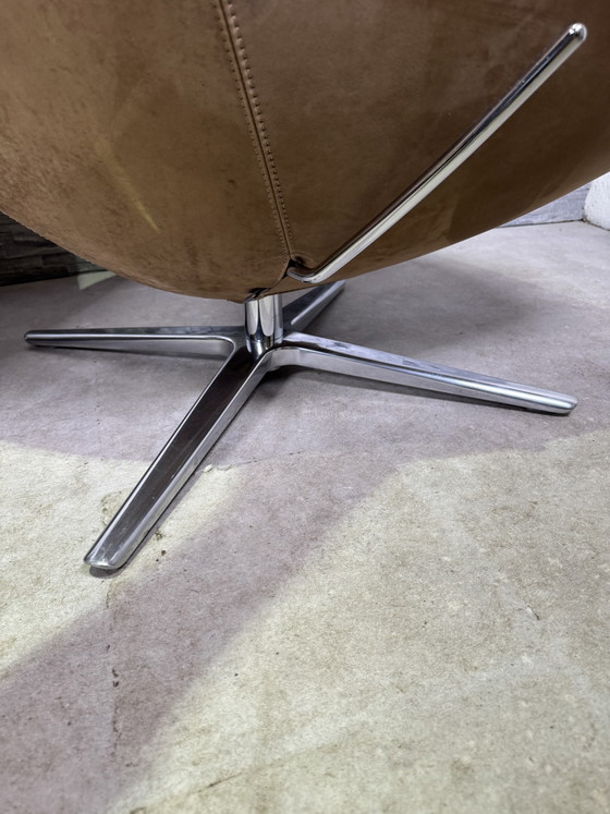 2x Leolux Caruzzo con 1 Pouf Pelle Nubuck – Poltrone, Alluminio (photo 12 of 15)