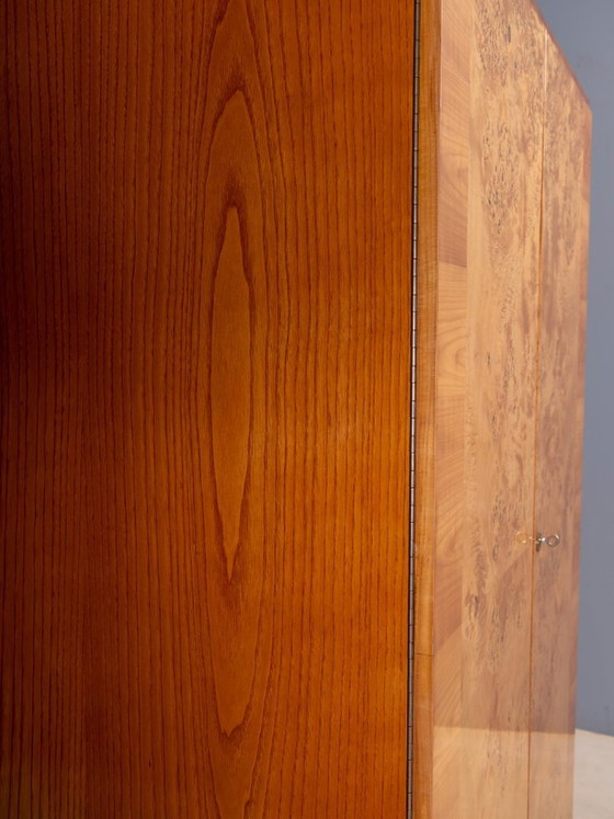 Armadio Vintage Mid-Century, Impiallacciatura in Radica, Cecoslovacchia, 176 × 116 × 58 cm (photo 16 of 21)