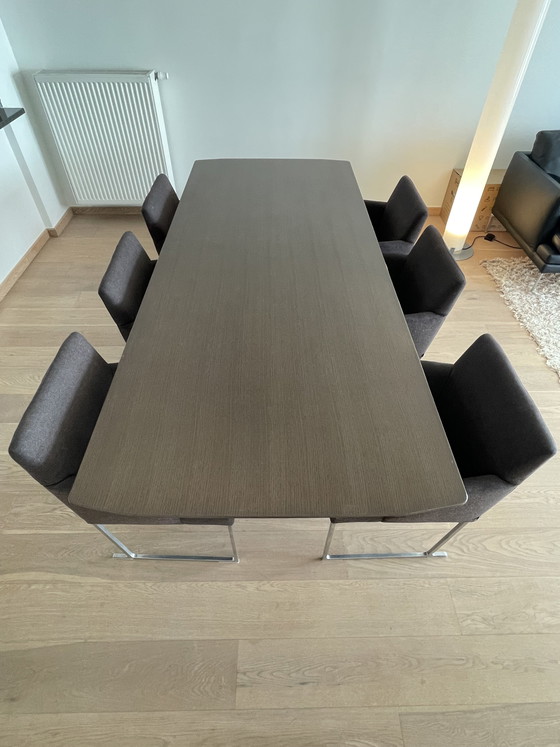 Image 1 of B&B Italia tafel Eileen en 6 stoelen Solo S58