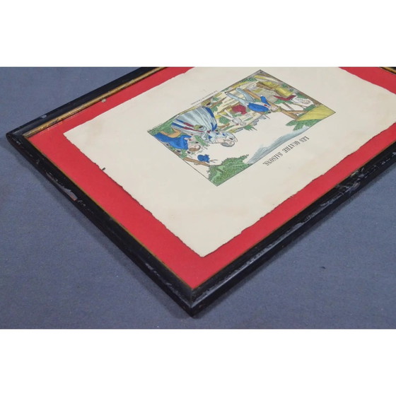 1920s Set of 4 French Imagerie Pellerin “Four Seasons” Hand-Colored Prints, Epinal – Art Prints, Paper (photo 17 of 17)