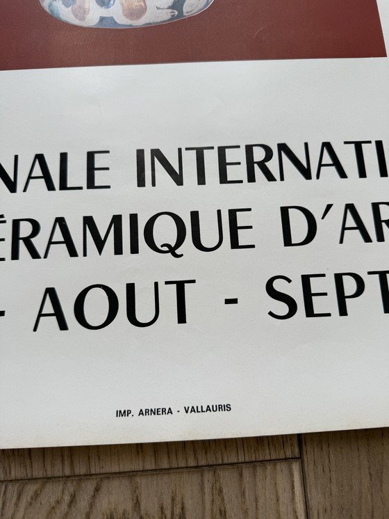 Image 1 of Picasso Original Poster 1970 Vallauris Ceramics Czwiliktzer 375 Poster Plakat