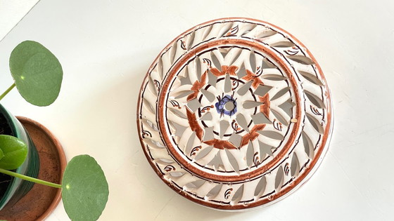 Image 1 of Applique artisanale CéRAMIQUE CENTRE BLEU