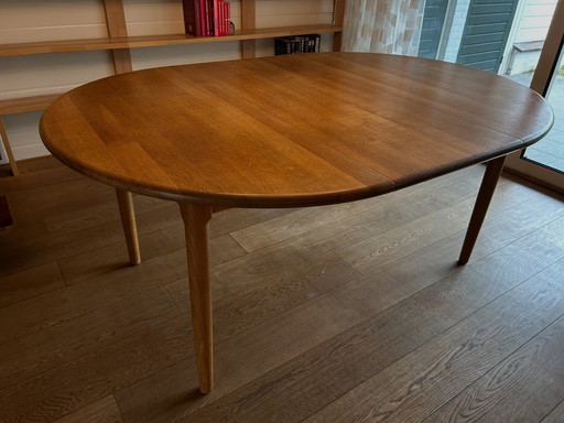 Table de salle à manger en chêne Mid Century Design scandinave