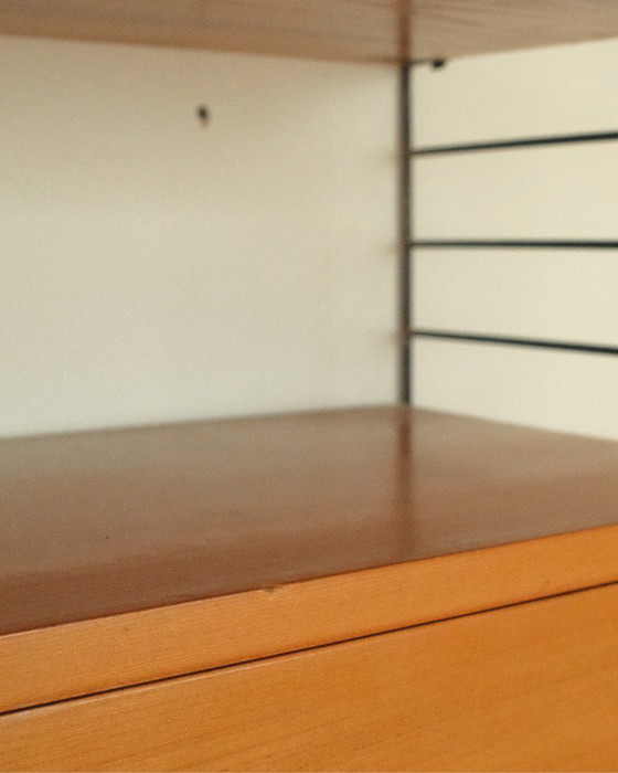 Image 1 of Système d'étagères murales vintage, armoire murale, support mural