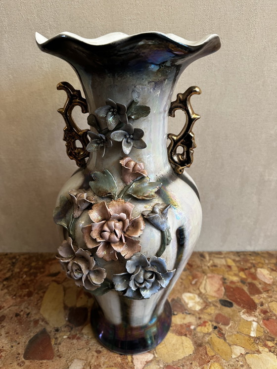 Image 1 of Große chinesische Vase H 45 cm - 20. Jahrhundert