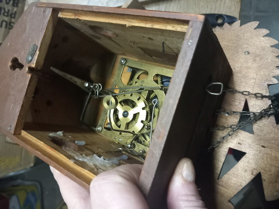 Image 1 of Authentic Black Forest Cuckoo Clock – Carved Chalet Model – Exceptional Working Condition