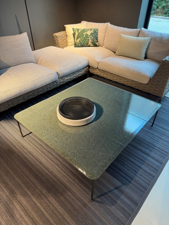 B&B Italia outdoor - Borea Couchtisch, Couchtische, Stein, Aluminium, Grün, Modern (Foto 4 von 5)