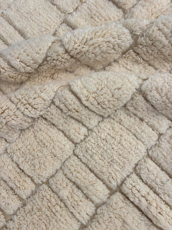 Tappeto marocchino in lana Mrirt 180x260 cm – Tappeto berbero avorio fatto a mano – Tappeto marocchino (photo 9 of 10)