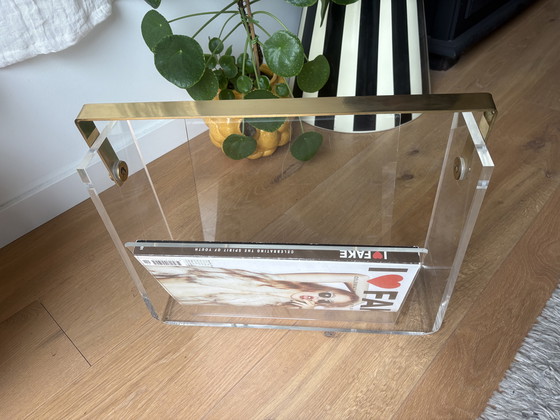 Image 1 of Portariviste David Lange Mid-Century Lucite, anni '70