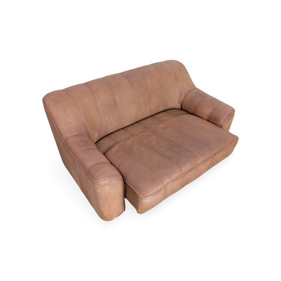 Image 1 of Original de Sede DS44 tweezitsbank van buffelleer in bruin