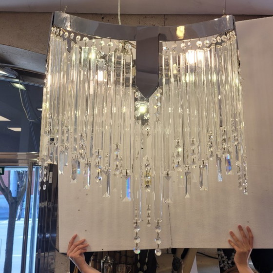 Image 1 of Kandelaber / Kronleuchterkristalle, Hollywood Regency, 90er Jahre - Italien