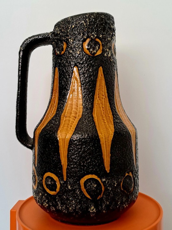 Image 1 of Rare XL Scheurich GABUN Floor Vase | 408-40