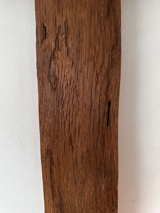 Image 1 of Monumental solid wooden cross – a simple sculptural object with patina