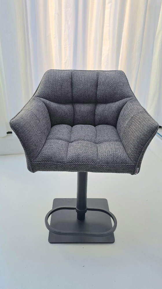 KATE Design Barstool, Kare, Textile, Grey (photo 4 of 6)