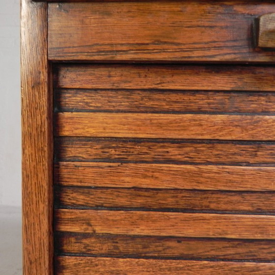 Eiken rolluikkast met 1 luik, 77 cm hoog, jaren 30 – Ladekasten, Wood (photo 17 of 18)