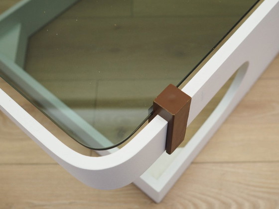 Image 1 of Glazen salontafel, Italiaans design, jaren 70, vervaardigd in Italië.