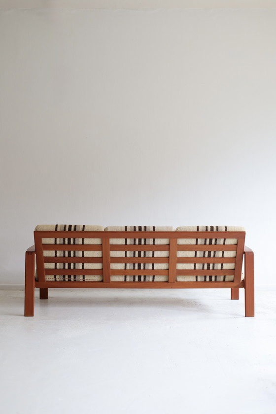 Image 1 of Canapé 3 places à rayures danoises des années 1950/60