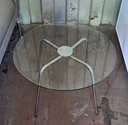 Walter Knoll 369 Side Table | Bauhaus Design Classic | Glass & Chrome | 1956
