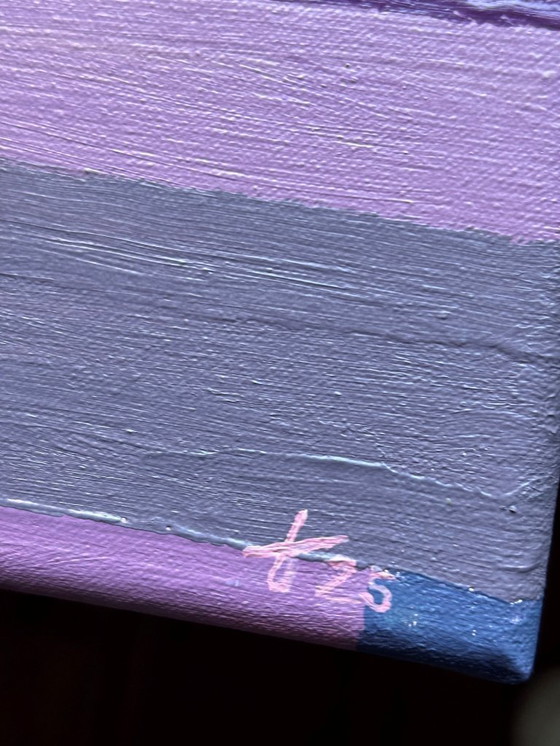 Image 1 of Gute Nacht - Stilisierte abstrakte Landschaft mit impressionistischen Farbeinflüssen