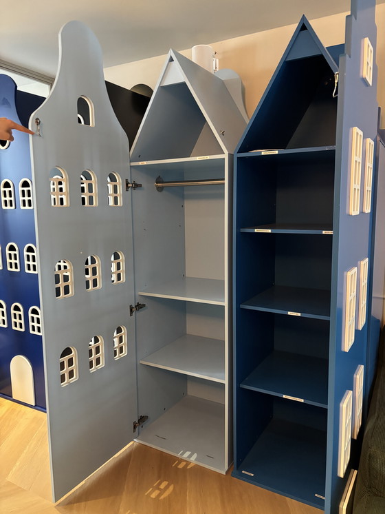 Image 1 of 4x kastvaneenhuis grachtenpand kledingkast 