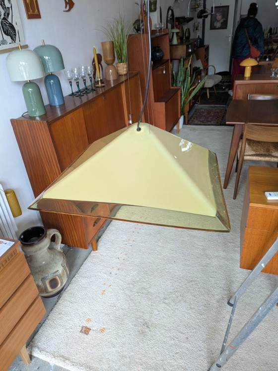 Image 1 of Vintage design Guzzini acryl hanglamp. (gemerkt)
