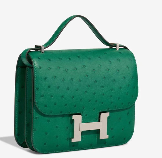 Image 1 of Borsa HERMES Constance en Cuirs exotiques Vert - 103230