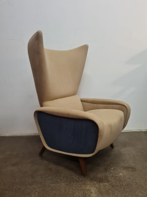 Mid-Century Modern Ear Chair, Czechoslovakia, 1960s