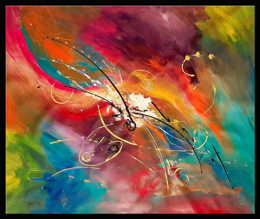 Artist canvas - Jan MARTI - Abstract M2737 XXL