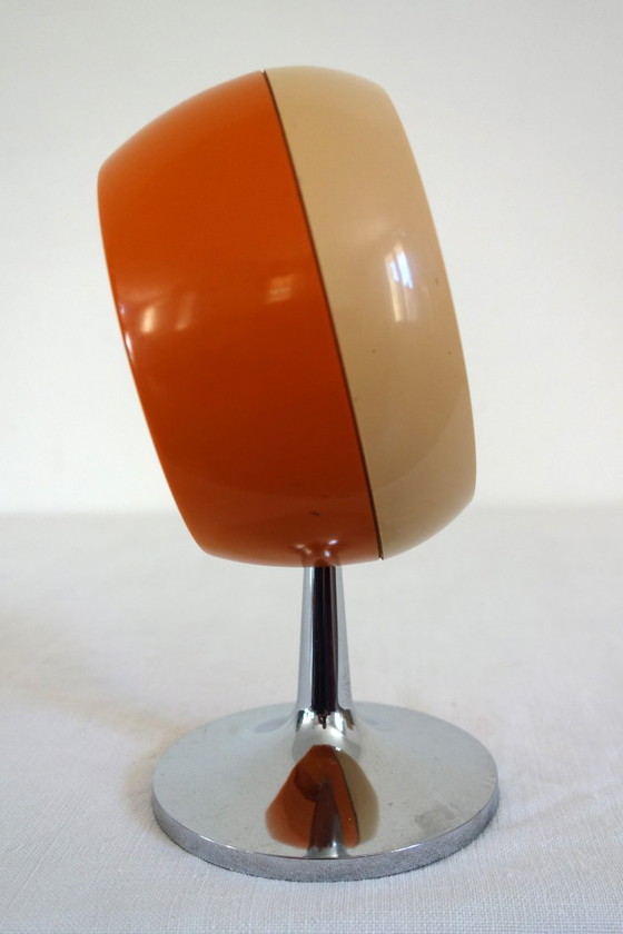 Sveglia vintage Jaz Space Age su piedini, Orologi, Plastica, Metallo, Beige, Mid Century Modern (foto 5 di 7)