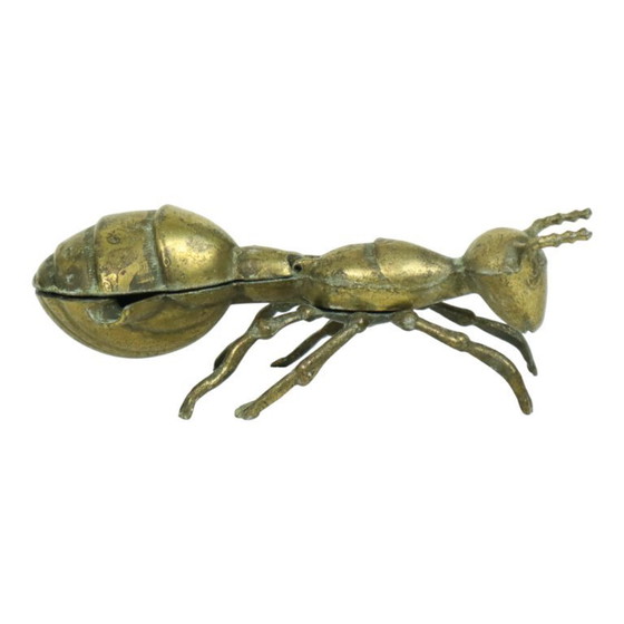 Image 1 of Estatua de cenicero de hormigas e insectos bañada en cobre