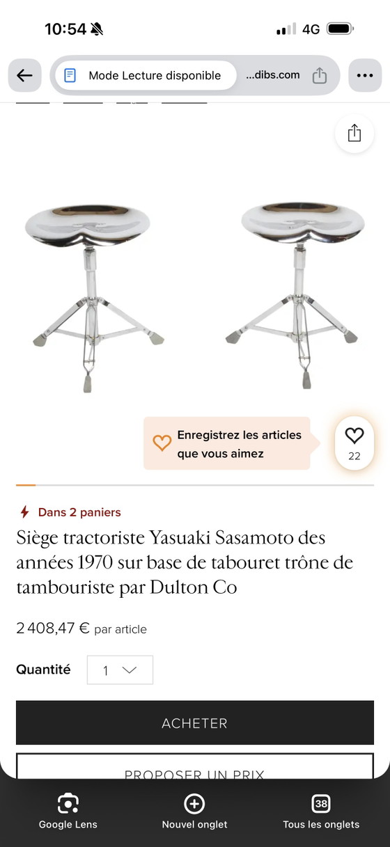 4 Design Krukken Yasu Sawamoto – Dulton Co., Sgabelli, Metal, Chrome (photo 4 of 6)